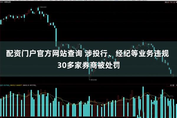 配资门户官方网站查询 涉投行、经纪等业务违规 30多家券商被处罚